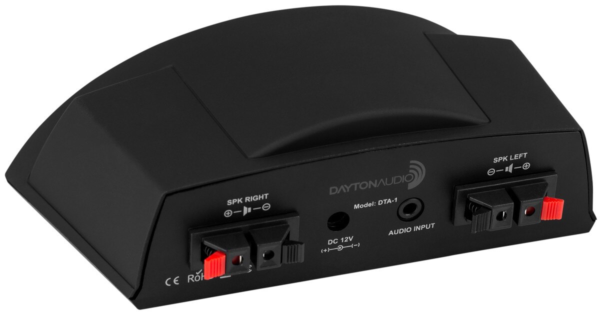 Dayton Audio DTA1 Class D AC/DC Battery Powered Mini Amplifier 15 WPC